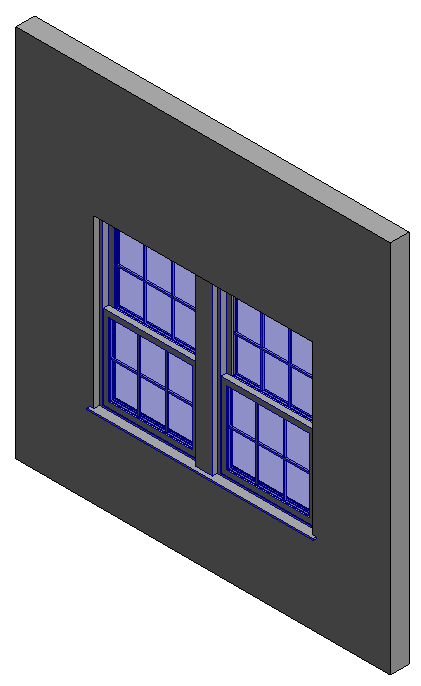 2 Double Hung Windows with Center Post 5889