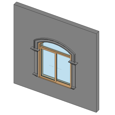 Arched Window with frame 12246