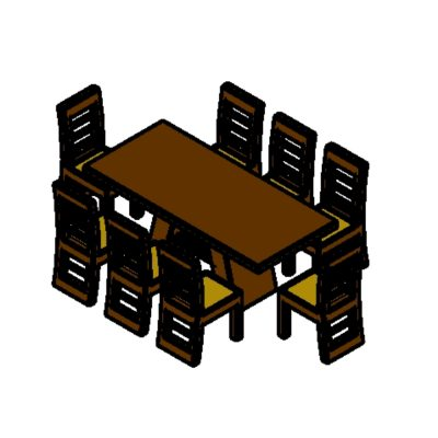 Dining table; minimalist style