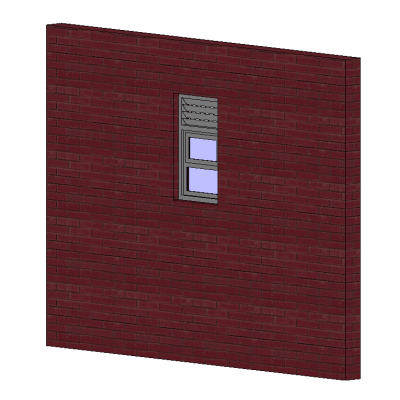 Bathroom Window with Vent_Parametric