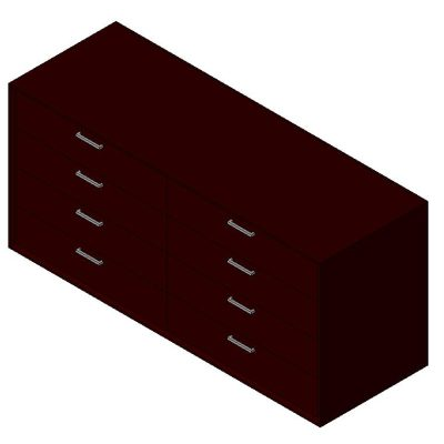 long cabinet with 8 drawers