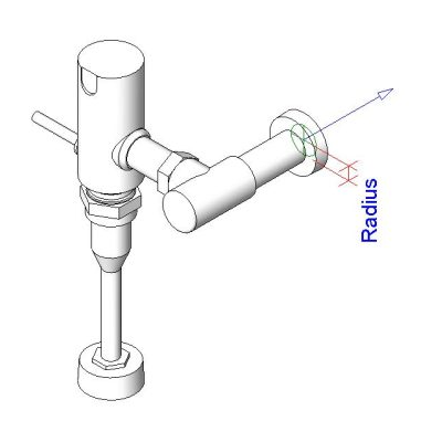 Manual tank urinal
