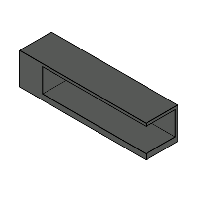 Monolithic TV console table