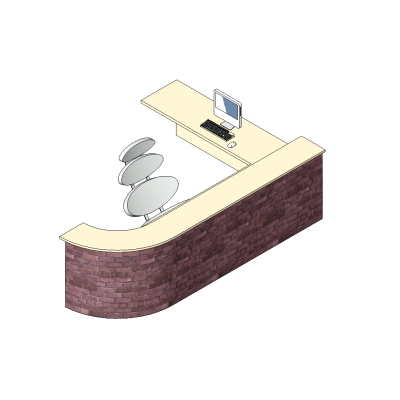 Curved Counter Design