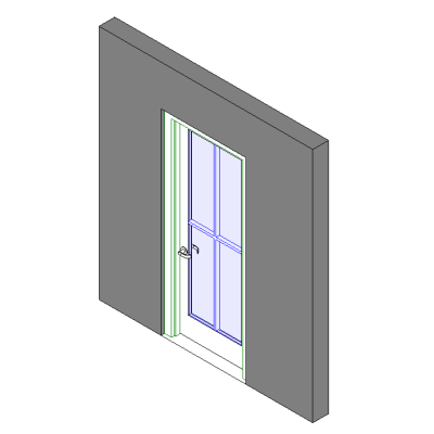 Single Panel Glass Door