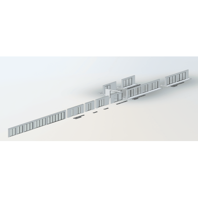 Modern Sliding Door and Window Set