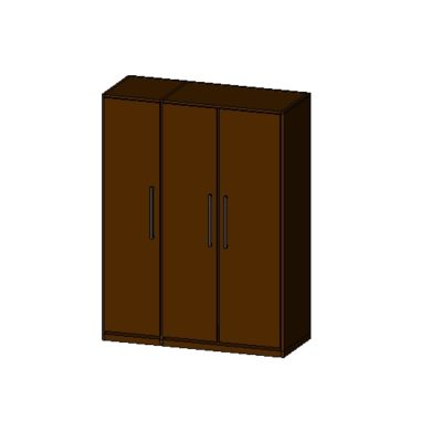 Elegant Bedroom Wardrobe in Brown