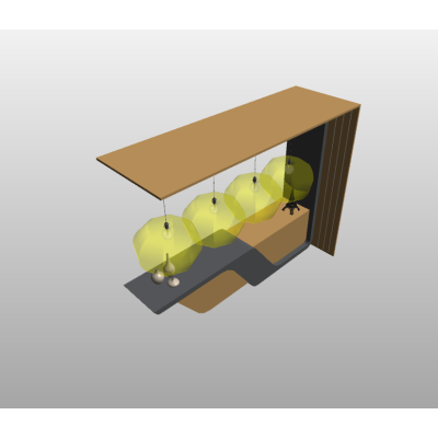 Contemporary Bar Setup