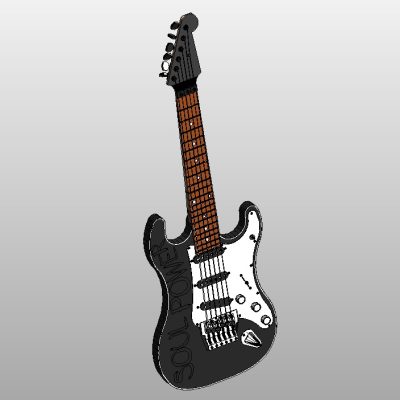 Custom electric guitar