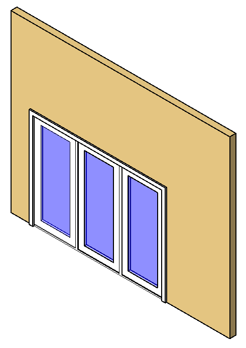 3-Panel patio door