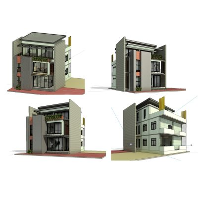Multi-story house modern urban design