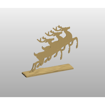 Sculptural Reindeer Display