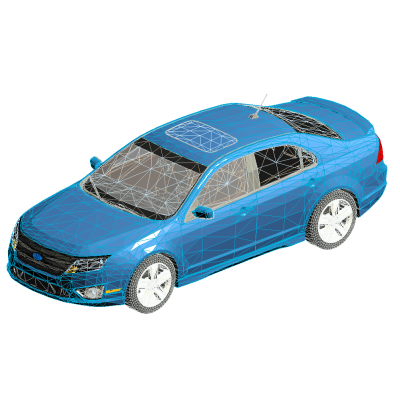 Ford Fusion V6 - Sleek Design Car Model
