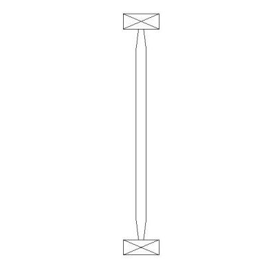 Wood joist profile detailed half-load
