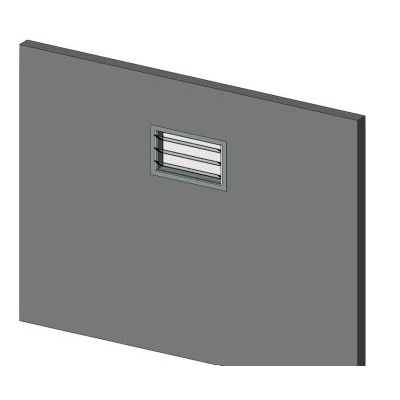 Louvered glass window parametric