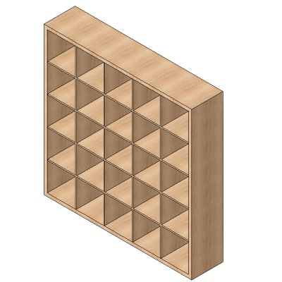 Modular Cubby Bookcase