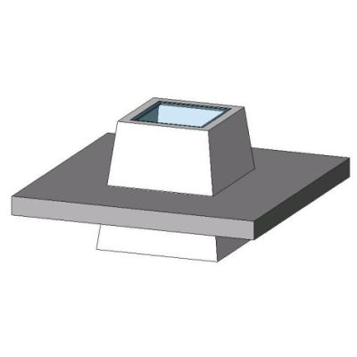 Slab skylight with parametric frame