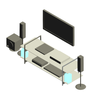 plasma screen with full home theatre system