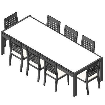 Modern Dining Table with Chairs Set