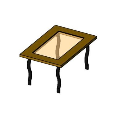 Modern Dining Table Revit Design