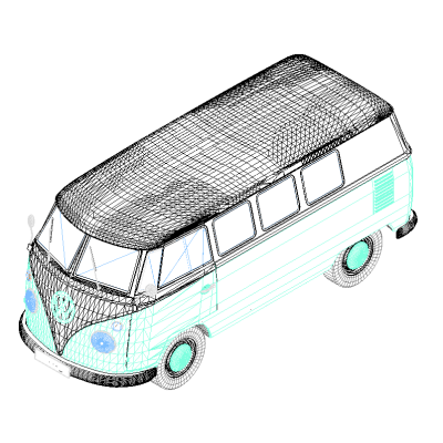Volkswagen Type 2 Van - Car Automobile Vehicle