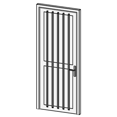 PVC Panneau Vitree - Traverse et barreaux
