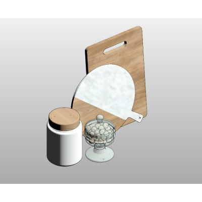 Kitchen utensil set with canister