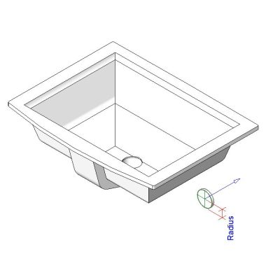 Sleek Rectangular Undermount Basin