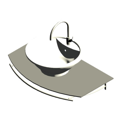 Porcher glass plan and basin 3633