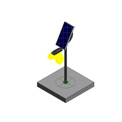 Solar light post