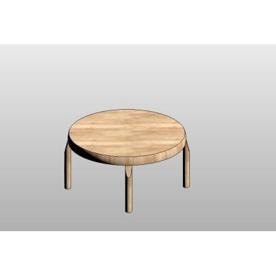 Table with Slatted Panel