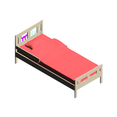 Children's Bed with Guard Rail
