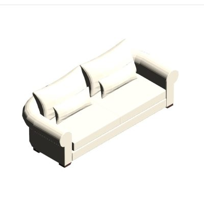 Classic White Sofa