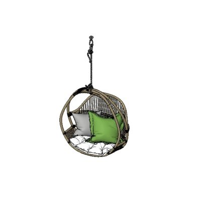 Wooden hanging chair