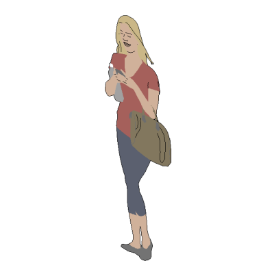 A flat Human figure