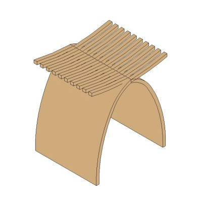 Corrugated Cardboard Stool