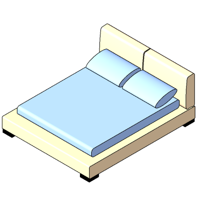 Modern Platform Bed with Upholstered Headboard
