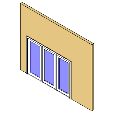 3-Panel Sliding Patio Door