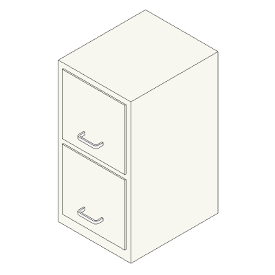 Two-Drawer Filing Cabinet