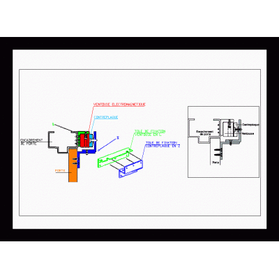 Electromagnetic lock detail