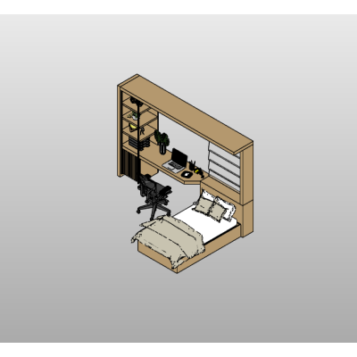 Modern Home Office Desk 4 Multifunctional Bedroom with Workstation