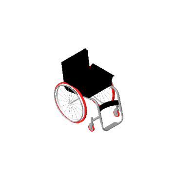 Ford E-Series ambulance modern 3D 6 Manual Wheelchair