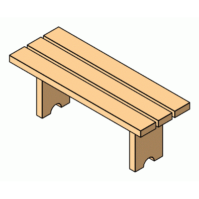 Family benches (urban equipment) 3d