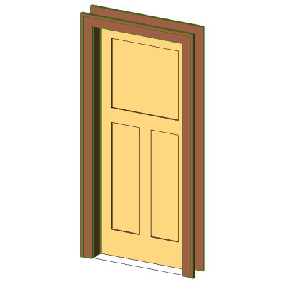 Modern Craftsman Interior Door