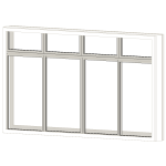Double Doors w Vision Lites - HM DW Frame