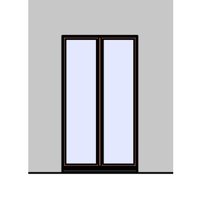 Window door - width 1.20 m.