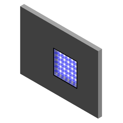 glass block modifly with vertical amp horizontal  array 10387