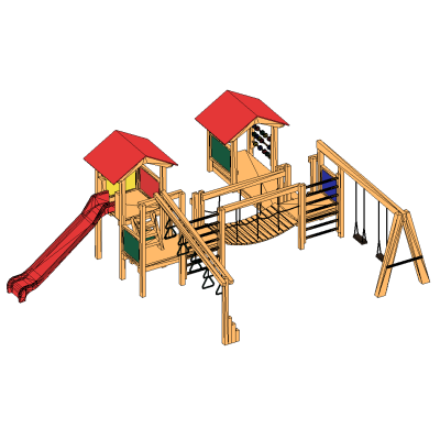 Wooden Adventure Playground