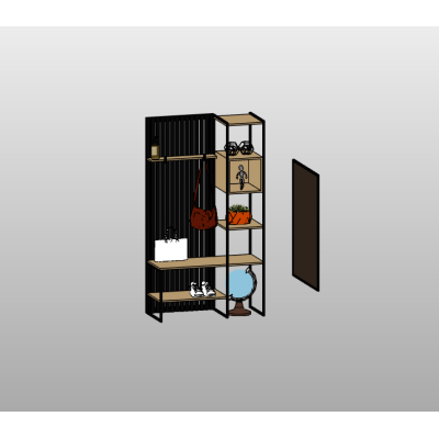Shelving and Coat Rack