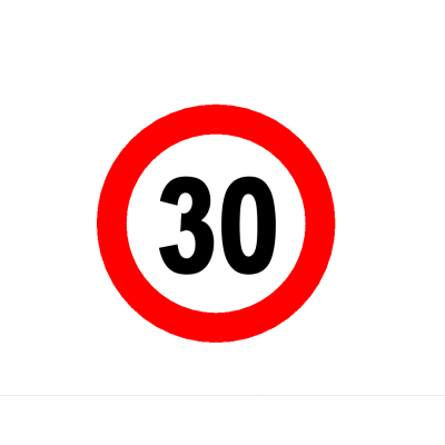 Speed Limit 30 Sign